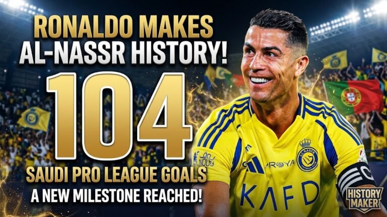 Cristiano Ronaldo Makes Al-Nassr History With 104 Saudi Pro League Goals