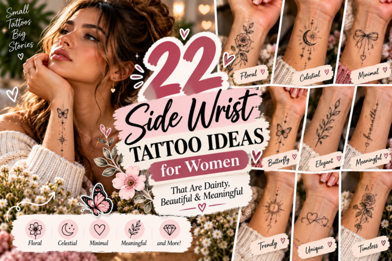 22 Side Wrist Tattoo Ideas for Women That Are Dainty, Beautiful & Meaningful