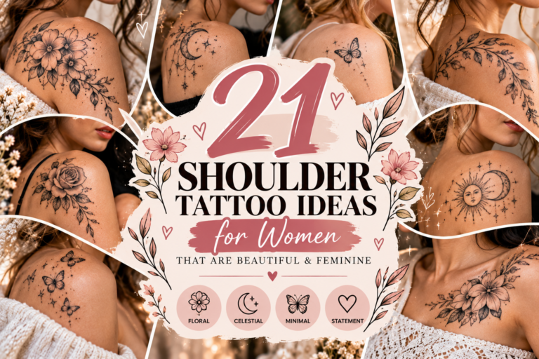 21 Shoulder Tattoo Ideas for Women That Are Beautiful & Feminine