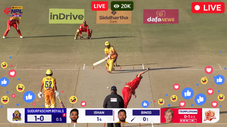 Lumbini Lions vs Sudurpaschim Royals 2026 Live – Lumbini vs Sudurpaschim Live Streaming – NPL Live Match – Lumbini Lions vs Sudurpaschim Royals 1st Match Nepal Premier League Live